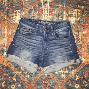 American Eagle High Waisted Denim Shorts